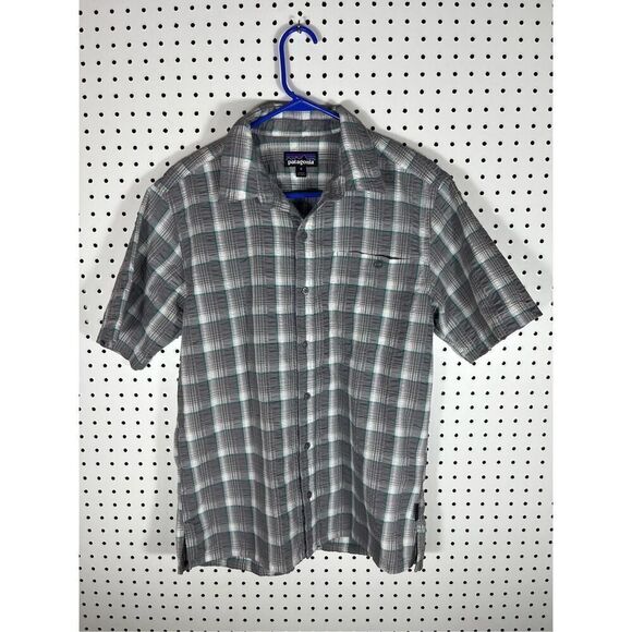 Patagonia textured button down shirt size M - Picture 1 of 5